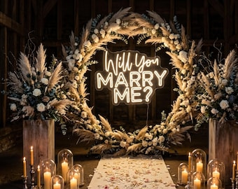 Wedding Neon Sign , Will You Marry Me Neon Sign, Custom Neon Sign, Name Neon Sign, Backdrop Neon Sign, Decor Lights