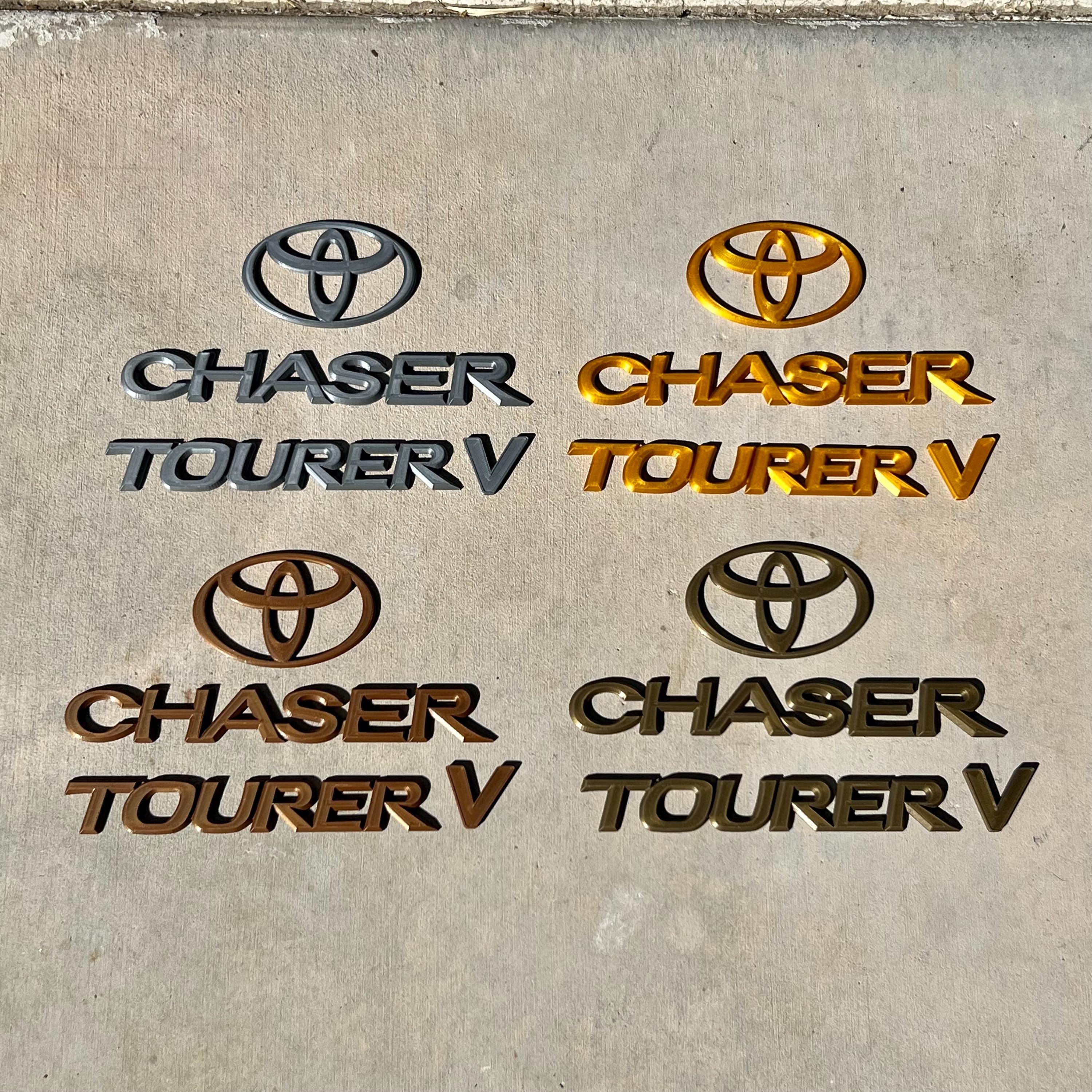JZX100 Toyota Chaser Tourer V Emblems – Full Replacement Badge Set 