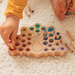 Wooden Sensory Toys ONLY 3+ YEARS OLD Educational Toys For Kids Eco-Friendly Waldorf Stacking Toy