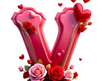 Valentine Alphabet Letter bundles