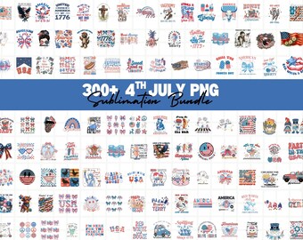 4th of July Sublimation Bundle, American PNG Designs (Digital Download)