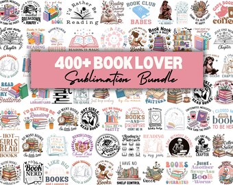 200+ Book Lover PNG Sublimation Designs Bundle