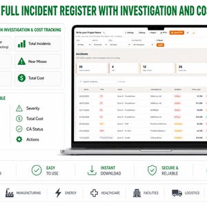 HSE Dashboard – Health and Safety Management System Aligned with ISO 45001 & OSHA Bild 6