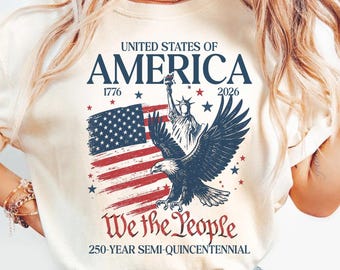 250th Anniversary Shirt, Comfort Colors® We The People T Shirt, Usa Flag and Eagle Tee, Independence Day Shirt, Patriotic Gift