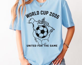 Maillot Coupe du monde 2026, sweat-shirt de football Amérique du Nord, Unis pour le match, États-Unis, Mexique, Canada 2026, cadeau pour un fan de football, T-shirt pour amateur de football