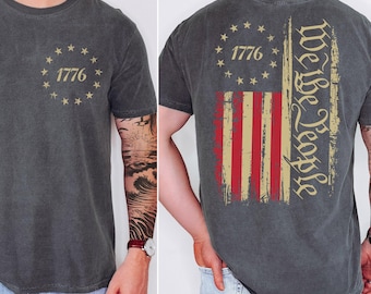 We The People Shirt, Komfortfarben zum 250-jährigen Jubiläum der USA, 1776 T-Shirt, Kleidung zum 4