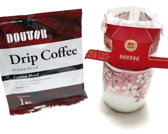 Japanese Coffee Gift Set | Sakura Mug & Drip Coffee Taster