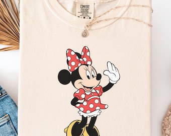 Comfort Colors Retro Minnie Disney Tshirt, Classic Minnie, Y2k 90s Style Mickey Mouse Sweatshirt
