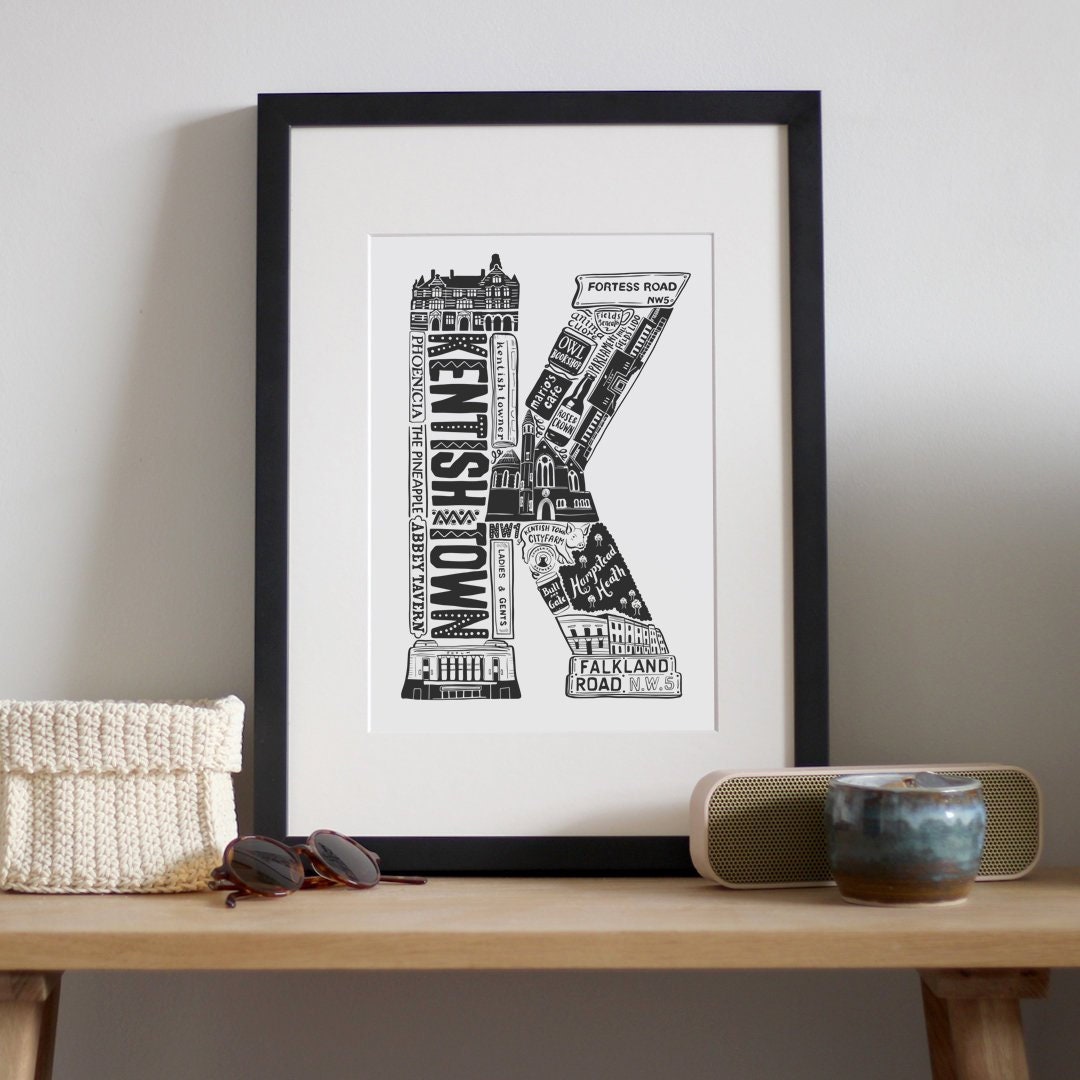 Best of Kentish Town print Housewarming gift for Kentish Etsy 日本