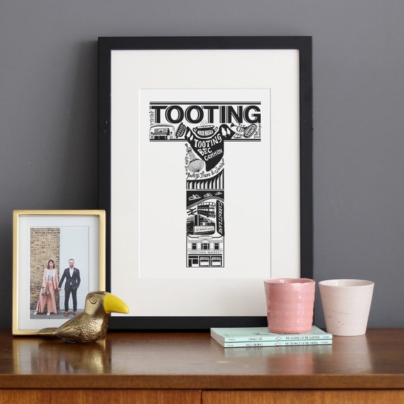 Best of Tooting London print London poster London Art Etsy