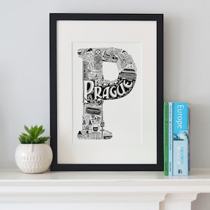 Prag Kunstdruck - Druck | Karte | Kunstdruck | Karte Kunst | Wanddeko | Poster | Prag | Prag Kunst | Prag Dekor | Wandkunst- Geschenk für Schwester