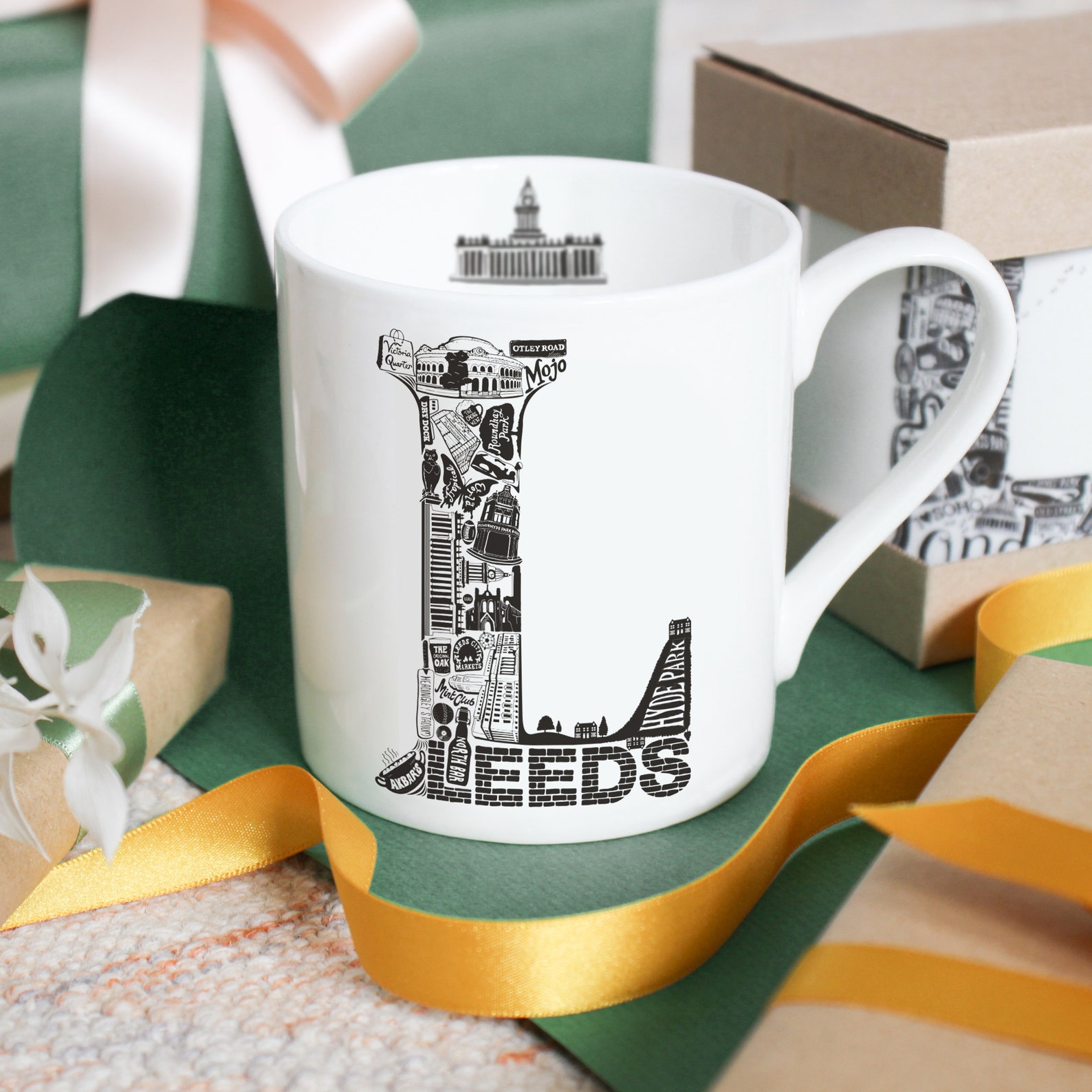 Leeds Bone China Mug Leeds Gift UK Gift Leeds Souvenir Etsy UK