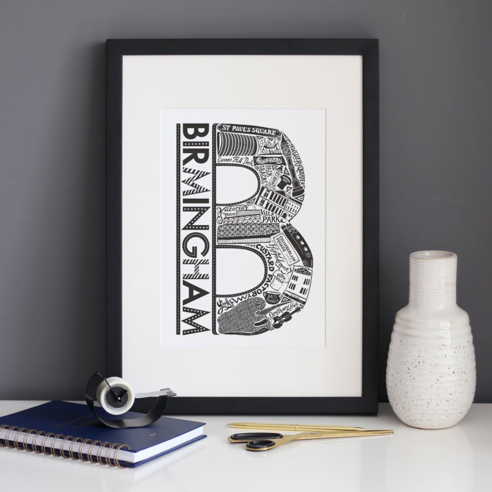 Birmingham Print Birmingham gift Birmingham poster Etsy