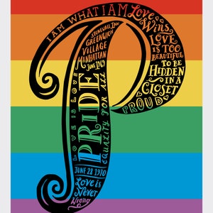 Pride poster Pride art Pride print Love is Love Proud Pride in the UK Pride flag Pride artwork graduation gift UK image 2