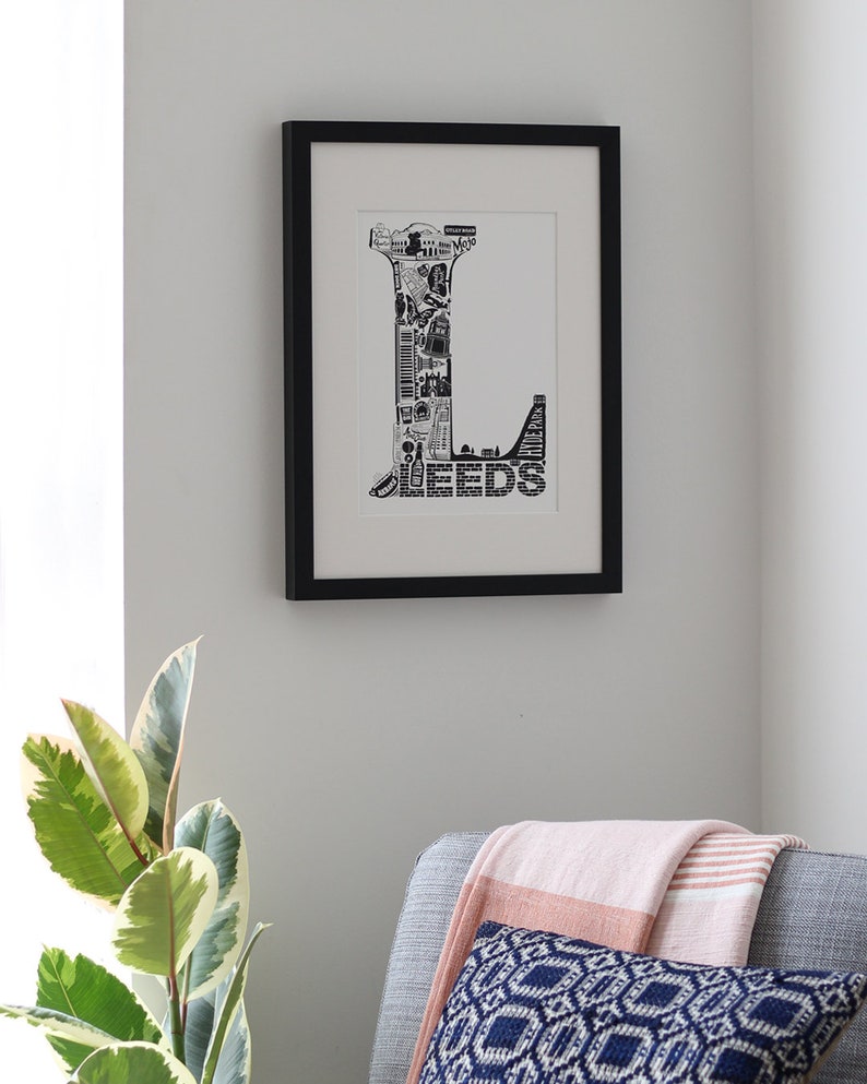 Leeds Print Print Map Art Print Map Art Wall Decor Etsy UK