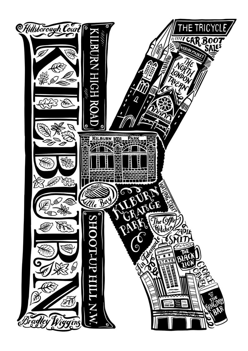 Kilburn Print London Print London Poster London Art Etsy