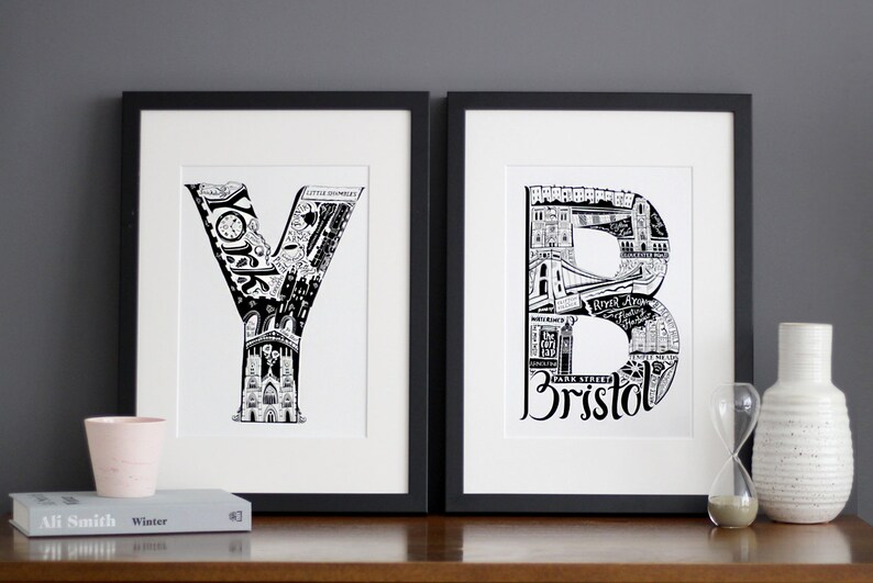 housewarming gift Bournemouth Gift Bournemouth unframed Print University Gift Ideas Birthday Gift UK Birthday Gift UK