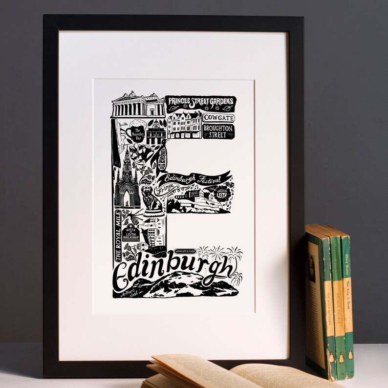 Edinburgh Framed Print Gift UK Edinburgh Gift Edinburgh Etsy