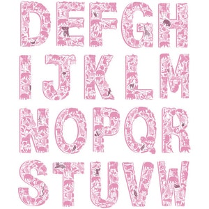 Pink Letter Christening Print Nursery print Nursery decor Childrens art Initial print kids room graduation gift UK image 5