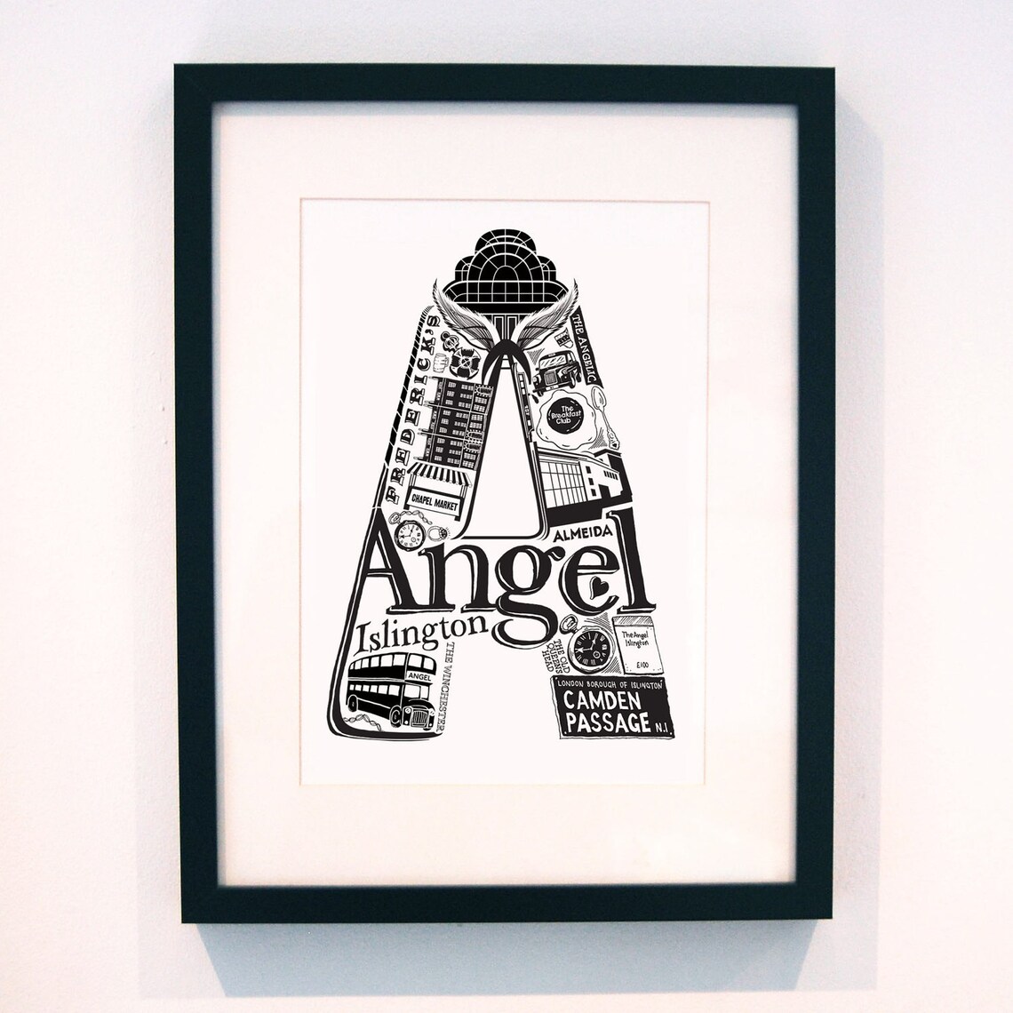 Best of Angel London Print London Poster London Art Etsy