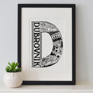 Dubrovnik Poster - Dubrovnik Poster - Dubrovnik Poster - Dubrovnik Geschenk - Verlobungsgeschenk - Abschlussgeschenk