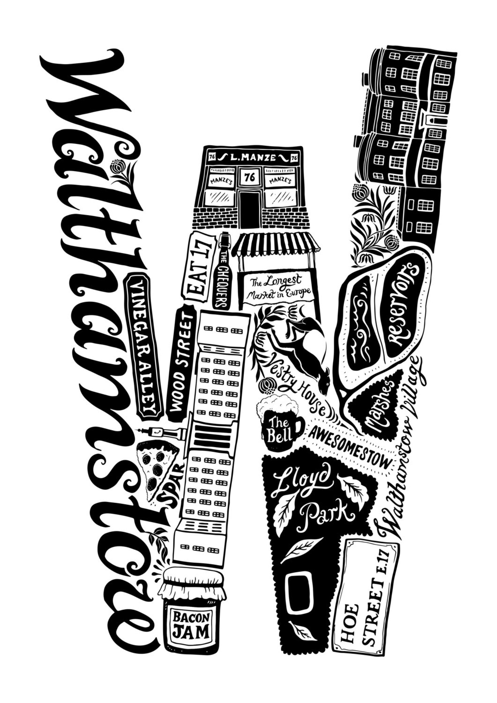Best of Walthamstow London Print London Poster London Etsy