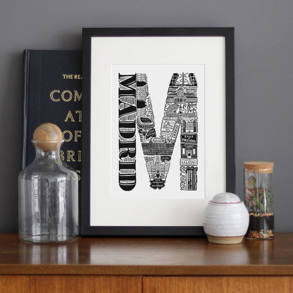 Madrid Print - Spain Print - Madrid Poster - Madrid Gift