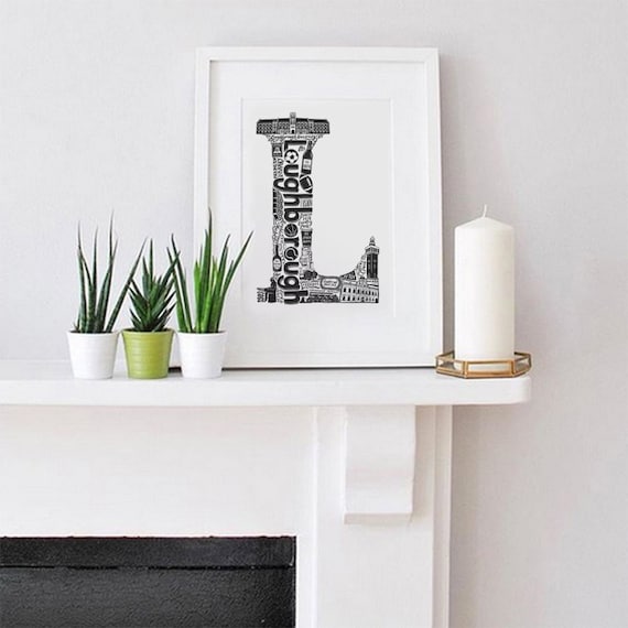 Loughborough Framed Print Loughborough Poster Loughborough Art Loughborough Gift Loughborough University University Gift Ideas