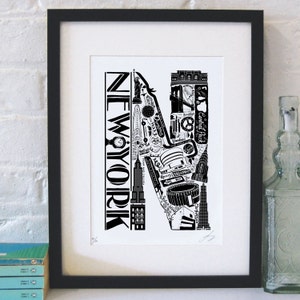 Impresión sin marco de Nueva York - Cartel de Nueva York - Arte de Nueva York - Regalo de Nueva York - Regalo de compromiso - Regalo para parejas - Arte mural de Nueva York
