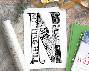 Best of Notting Hill - Notting Hill print - Notting Hill poster -Notting Hill Art - Notting Hill gift - Notting Hill housewarming present