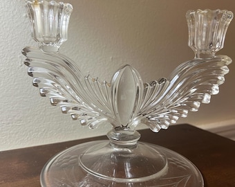 Candélabre Art Déco « Queen Ann » à double bras