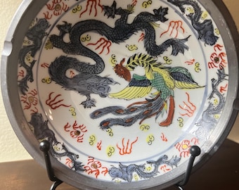 VTG Chinese Hand Painted Porcelain Bowl
