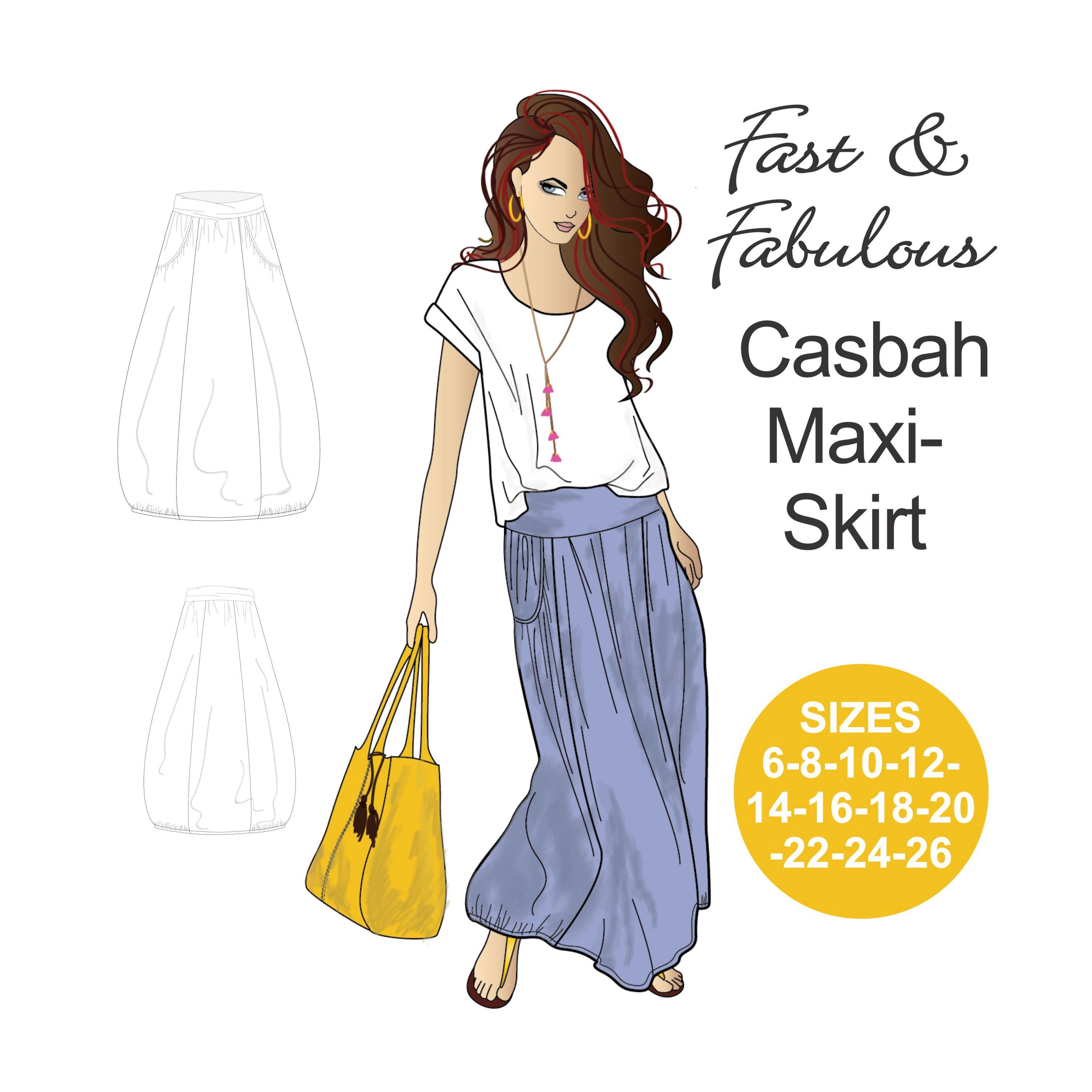 Balloon Maxi Skirt - Etsy