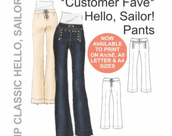 Sailor Pants Pants That Lace Up In The Back CLASSIC Hello