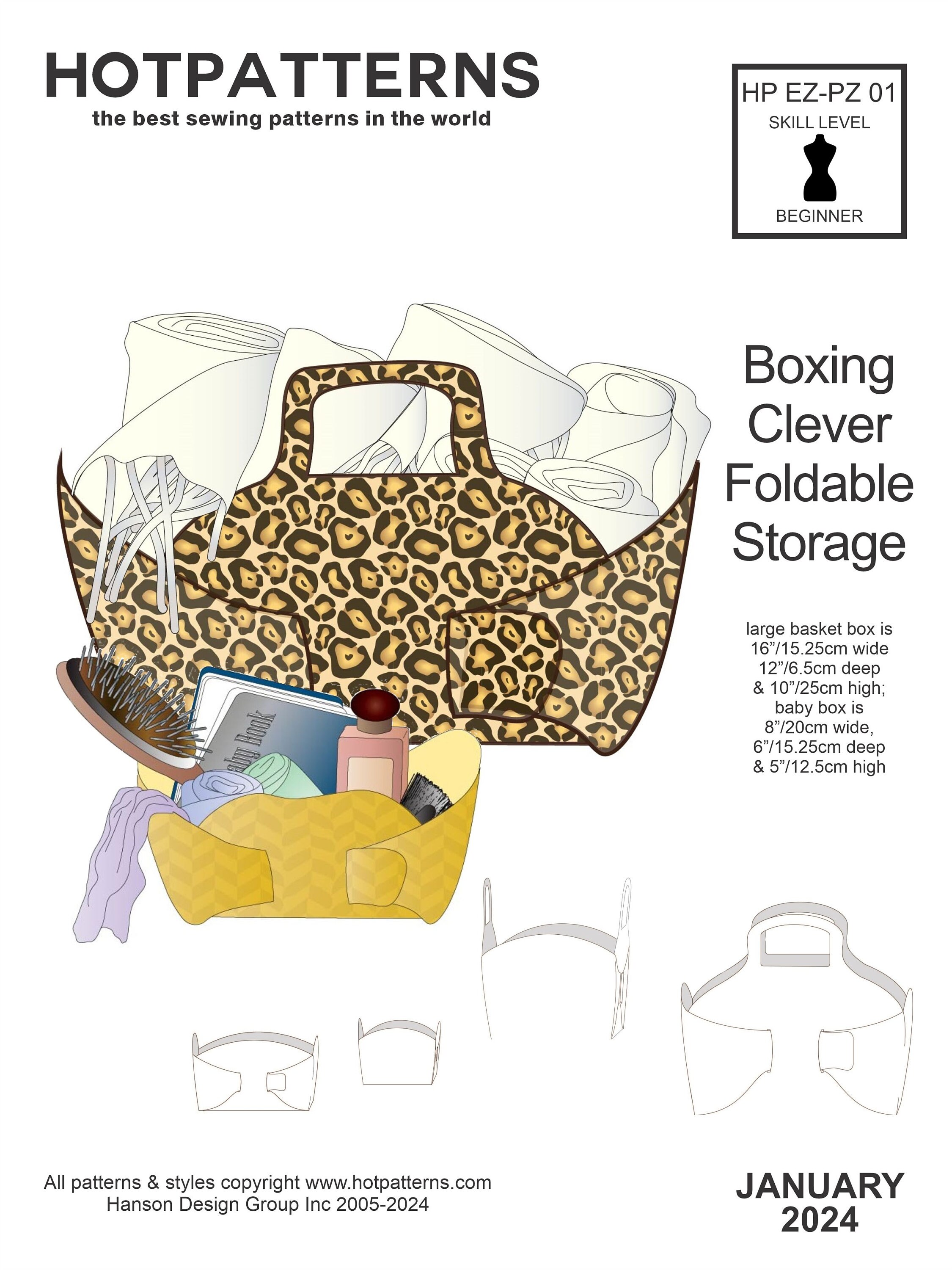 Shrug & Foldable Box Sewing Pattern Bundle (digital Download) - Etsy