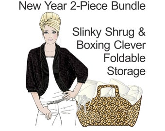 Shrug & Foldable Box Sewing Pattern Bundle (Digital Download)