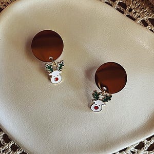 Reindeer ear plugs – Christmas Gauges – Christmas Dangle Plugs – 6mm-20mm (2G-13/16")