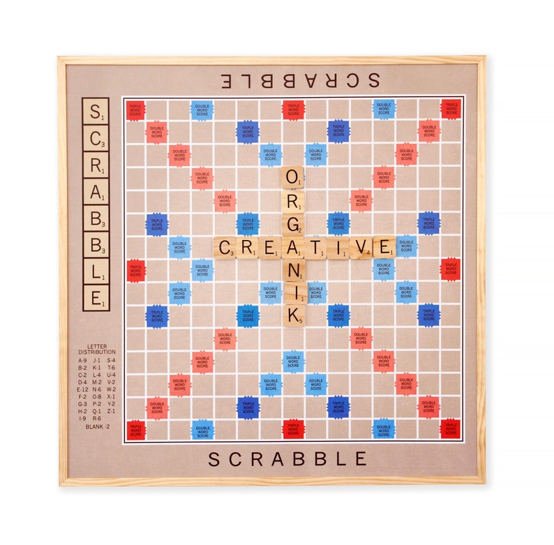 Large 3ft X 3ft Scrabble Board With Magnetic Tiles - Boardgame Art ...