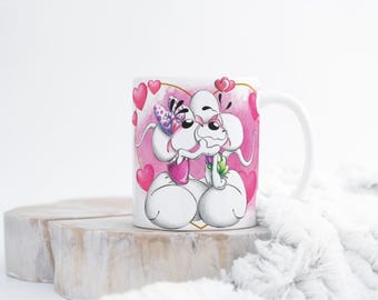 personalisierte Diddl-Tasse, personalisierte Diddl-Tasse, Diddl-Dekor, Weihnachtsgeschenk, Geburtstagsgeschenk, personalisiertes Vornamensgeschenk