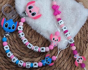 Ciuccio Personalizzato Per Bambini Con Clip Porta-ciuccio E Portafoto A Strass - Regalo Di Nascita Fai Da Te (Argento) - 4
