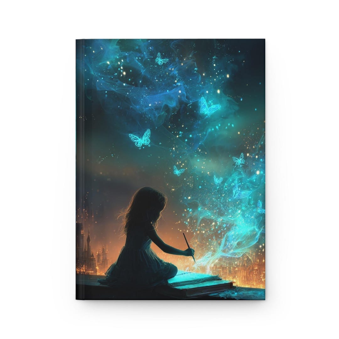Celestial Dreamer Journal, Night Sky Hardcover Notebook, Galaxy Art ...