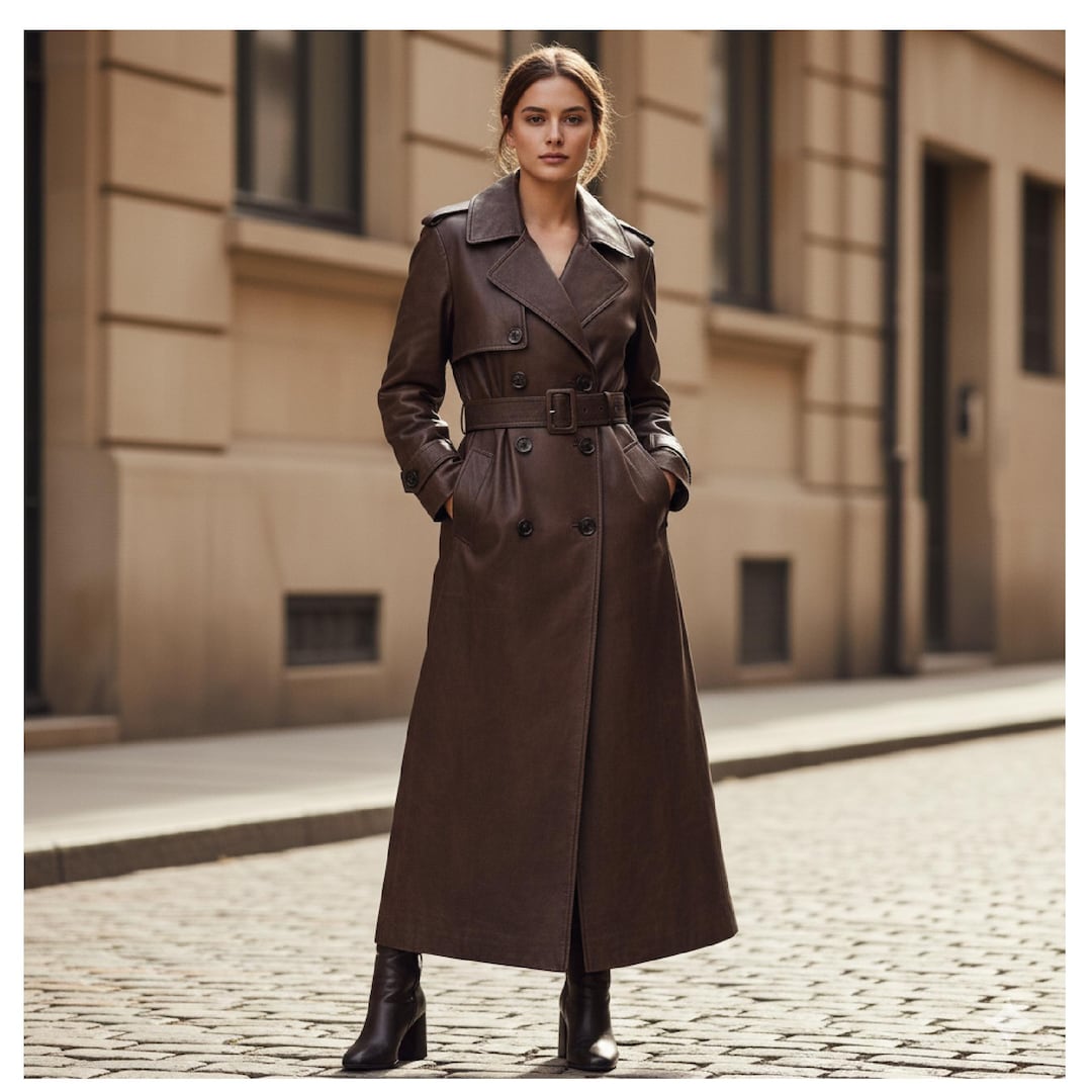 herlipto Belted Dress Trench Coat cocoa Madison The Label Hutson 