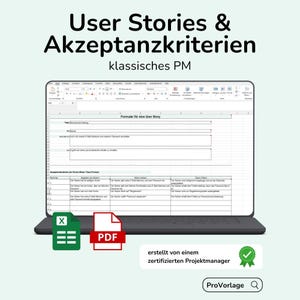 Excel-sjabloon voor gebruikersverhalen – eenvoudig te gebruiken + PDF-handleiding | Acceptatiecriteria / Agile-sjabloon | Downloadbare versie van één pagina voor Agile-projecten