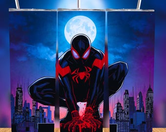 Comic Hero Tumbler Wrap PNG: 20oz Skinny Sublimation Design (Digital Download)