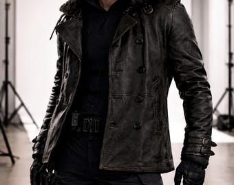 Leon S Kennedy RE9 Leather Jacket | Resident Evil Requiem Black Replica Cosplay Costume
