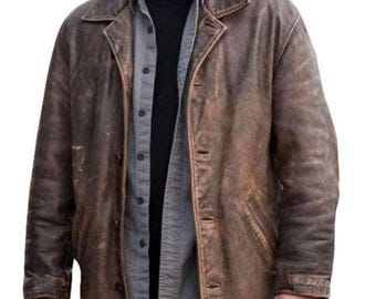 Dean Winchester Inspired Distressed Leather Jacket – Supernatural Cosplay Biker Style