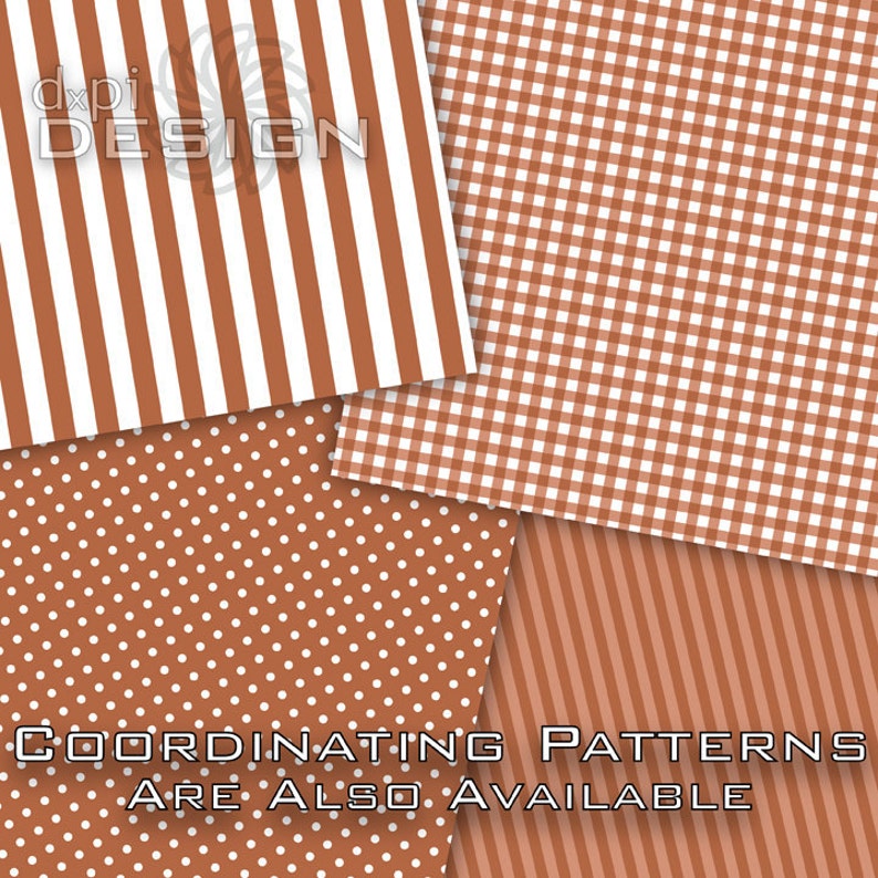 Earth Tone Stripes Instant Download Digital Paper /& Printable Background Images DP041 Digital Striped Scrapbook Paper in Fall Colors