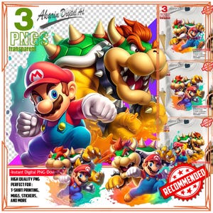 Mario vs Bowser Clipart