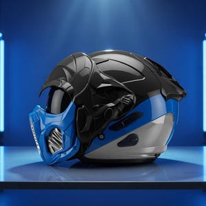 awe inspiring motorcycle helmets ILM for Adult Men Women Full Face DOT ECE Powersports Dual Visor Street Racing Helmet with Pinlock Cascos para Motos Model MF509 (Day1 Purple, L) : Automotive The Domain features a hand Gas Mask Funky Motorcycle Helmets