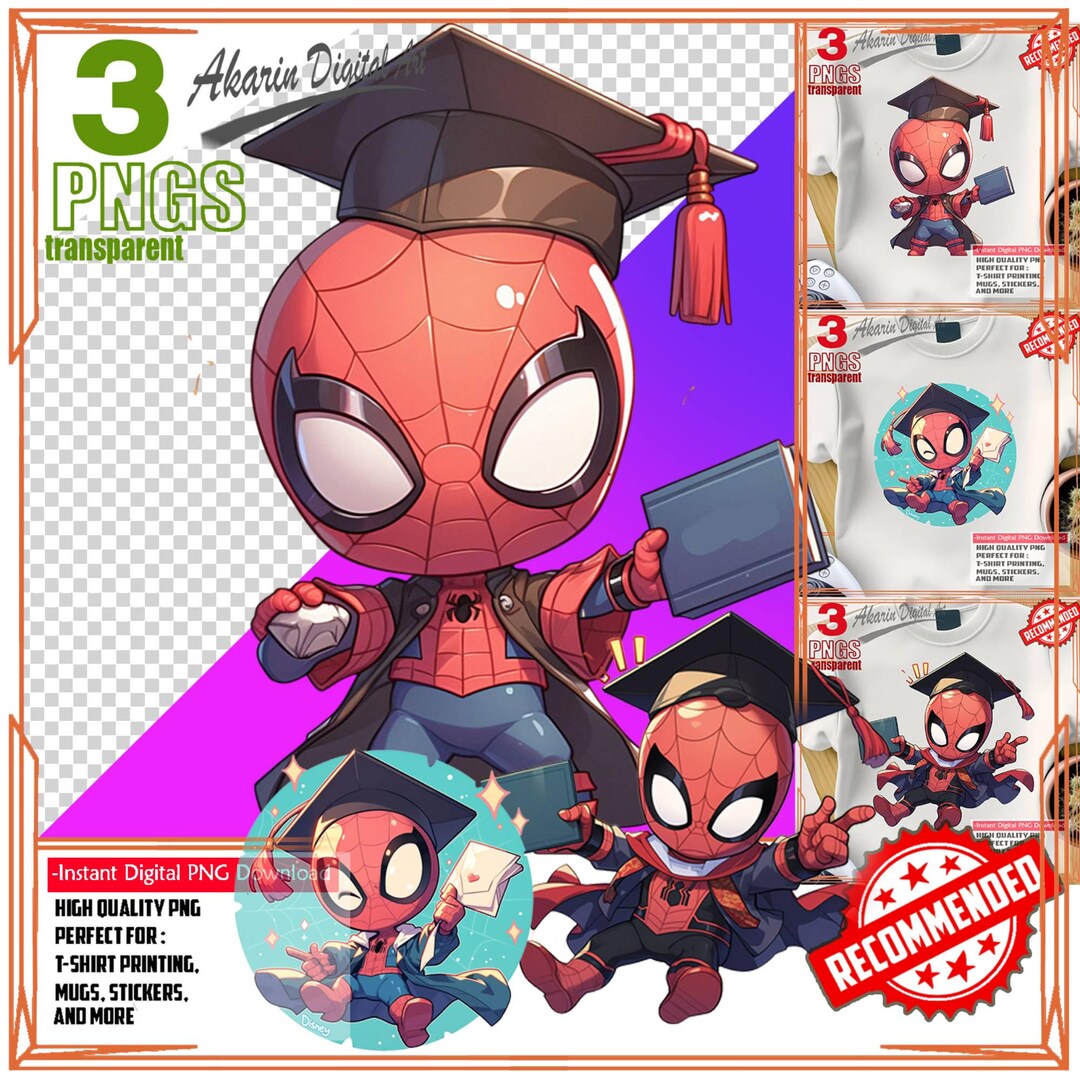 Spider-man Graduation - Etsy